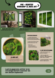 Pre-register XL editie Moss Art