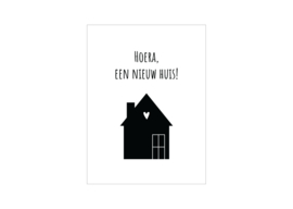 Mini kaartje | Hoera, een nieuw huis