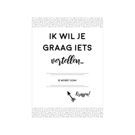 Kraskaart | Je wordt oom!