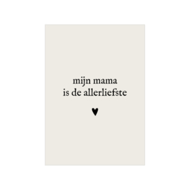 Kaart | Mijn mama is de allerliefste