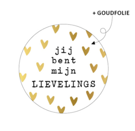 Sticker | Jij bent mijn lievelings | 5 stuks