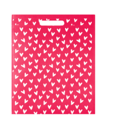 Draagtas hartjes Roze