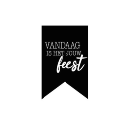 Sticker | Vandaag is het jouw feest | 5 stuks