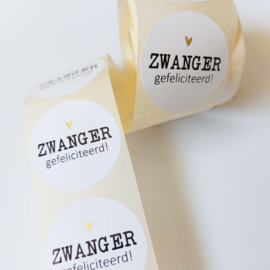 Sticker - Zwanger (5st)