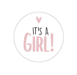 Sticker - It's a girl | 5 stuks