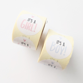 Sticker | It's a girl | 5 stuks