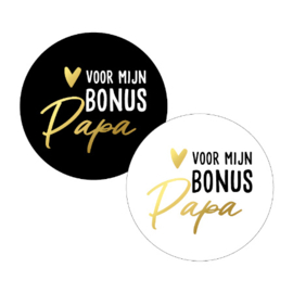 Sticker | Bonus papa | 4 stuks