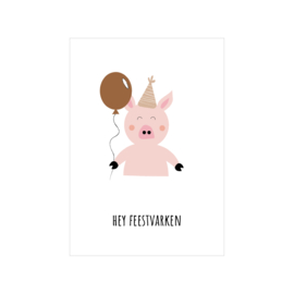 Kaart - Hey Feestvarken