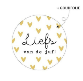 Sticker - Liefs van de juf! | 5 stuks