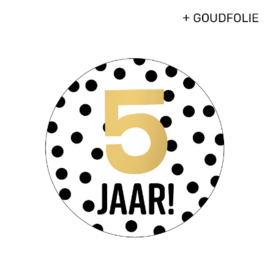 Sticker - 5 jaar! | 5 stuks