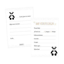 Babyvoorspellingen Panda | 10 stuks