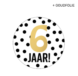 Sticker - 6 jaar! | 5 stuks