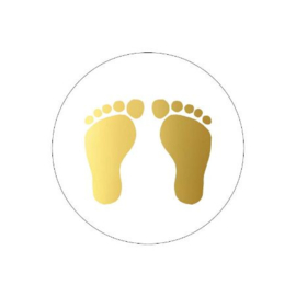 Sticker | Baby voetjes | 5 stuks