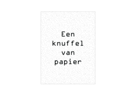 Mini kaartje - Een knuffel van papier