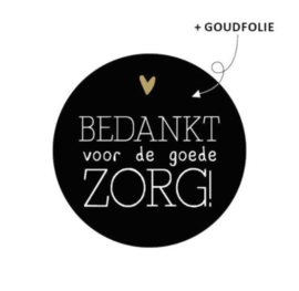 Sticker | Bedankt voor de goede zorg! | 5 stuks