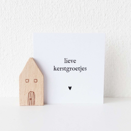 Cadeaukaartje - Lieve kerstgroetjes