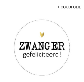 Sticker - Zwanger | 5 stuks