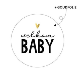 Sticker - Welkom baby | 5 stuks