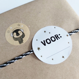 Sticker - Voor .... | 5 stuks