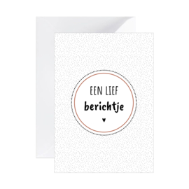 Dubbele kaart - Een lief berichtje