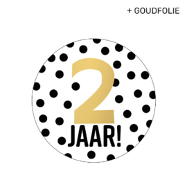 Sticker - 2 jaar! | 5 stuks