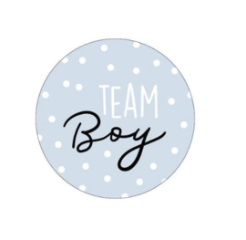 Sticker - Team boy | 5 stuks