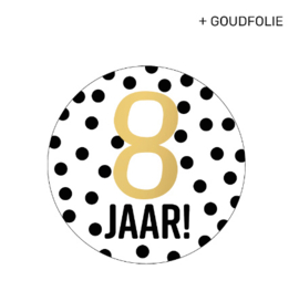 Sticker - 8 jaar! | 5 stuks