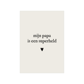 Kaart | Mijn papa is een superheld