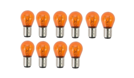 10 STUKS Lamp duplo 21/5w 12v, oranje, 2057OR