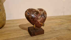 Versteend hart hout "Medium 1"