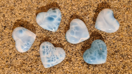 Larimar Puffy Hart No.2