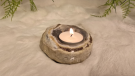 Agaat Waxinelicht Ruw No.2
