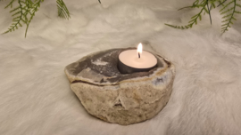 Agaat Waxinelicht Ruw No.2