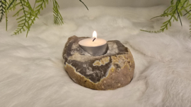 Agaat Waxinelicht Ruw No.3