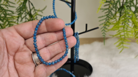 Blauwe Apatiet Armband- 4mm kraal
