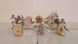 Pink Amethist cuff ring no.6