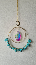 Kristal Zonnehanger Moon & Turqouise N
