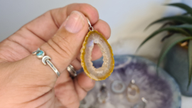 Agaat Geode Hanger