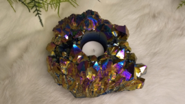 Titanium Aura Amethist Waxinelicht No.8