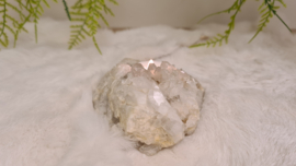Bergkristal Cluster Waxinelicht No.2