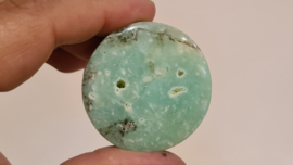 Chrysopraas "Phone Grip" wit