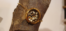 Armband Memory Locket Twist Slide Gold- Spots