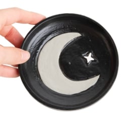 Wierookplankje zwart- Maan