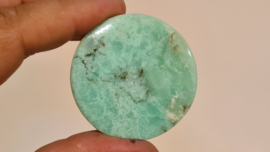 Chrysopraas "Phone Grip" wit