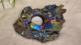 Titanium Aura Amethist Waxinelicht No.4