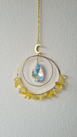 Kristal Zonnehanger Moon & Citrine M