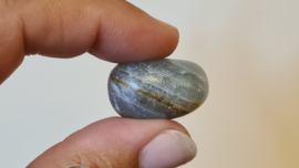 Lemurian Auatine/ Blauwe Onyx Trommelsteen