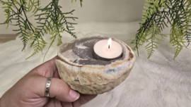Agaat Waxinelicht Ruw No.2