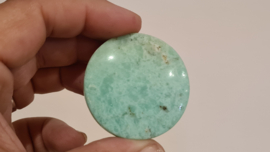 Chrysopraas "Phone Grip" wit