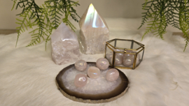 Angel Aura Rozenkwarts Trommelsteen S
